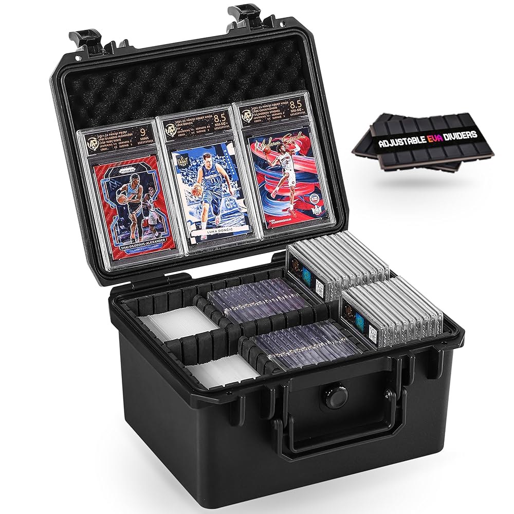 인초이케이스 카드 케이스 스포츠 등급 트레이딩 보관함 PSA BCW MTG Tmnt TC 1 6 Adj-Zones/ Fits H 5.6