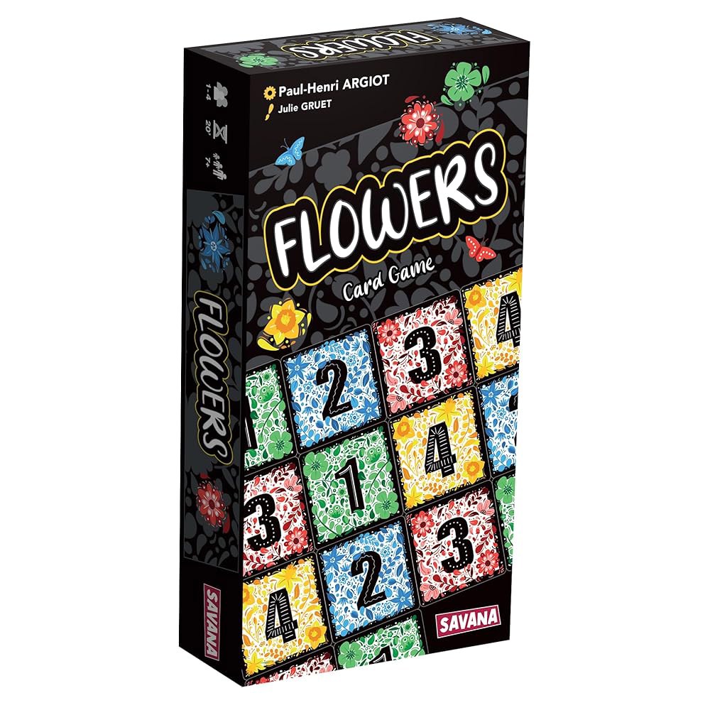SAVANA Flowers u2013 전략 색상 및 숫자 퍼즐 카드 게임 나비와 꽃으로