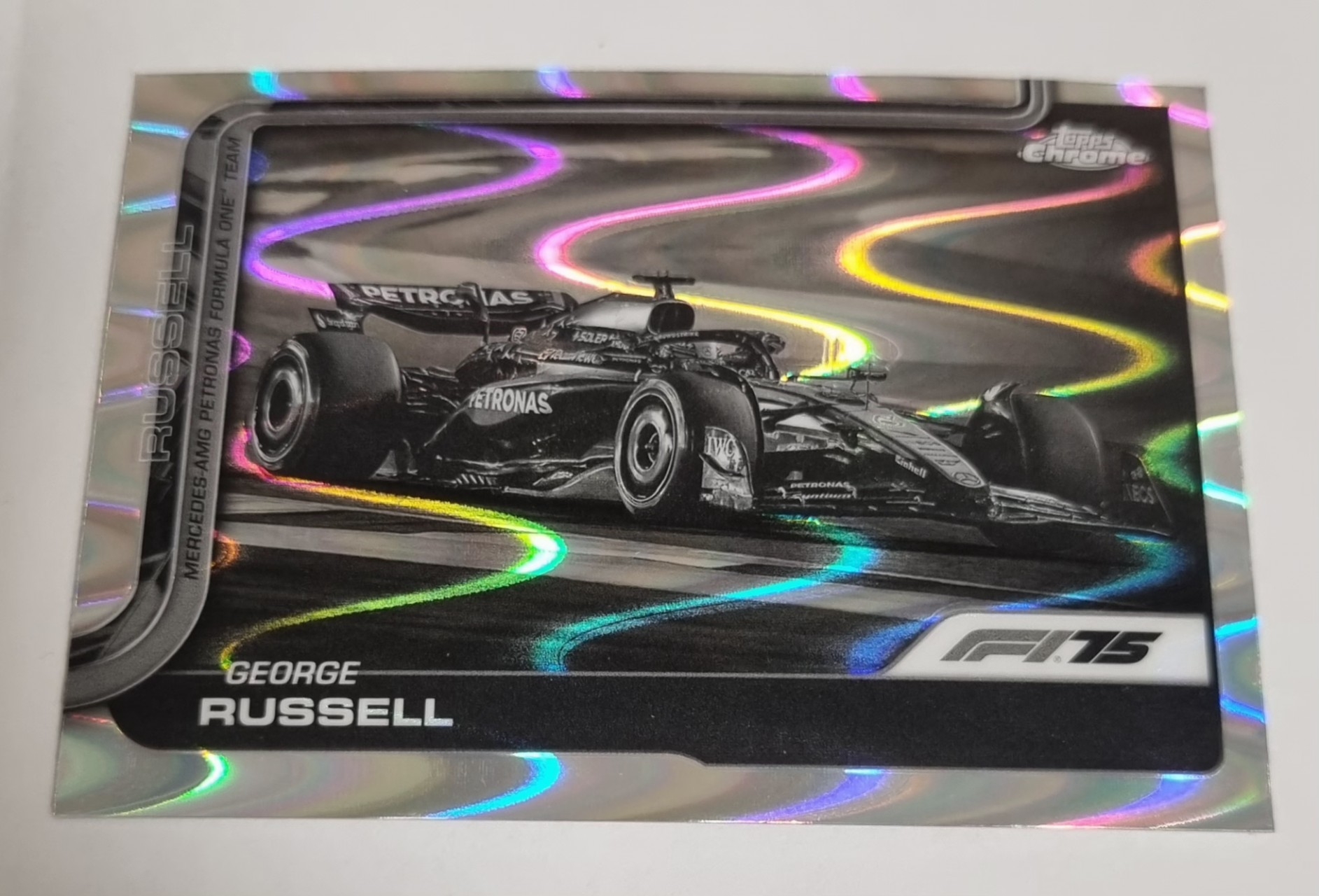 2025 F1 조지 러셀 레이웨이브 카드 TOPPS CHROME 카드 탑스 크롬