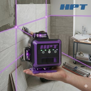 HPT 레이저 레벨기 보라색 퍼플빔 4D 16라인 미니사이즈 신형 HL-4MP