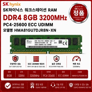 SK하이닉스 DDR4 서버용 ECC UDIMM 8GB 3200 PC4 25600