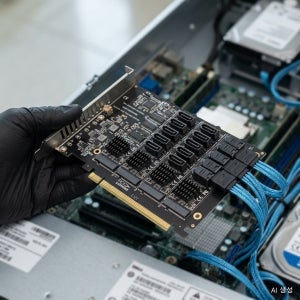 Chi a Mining SATA 확장 카드 PCI-E X16 24포트 증설
