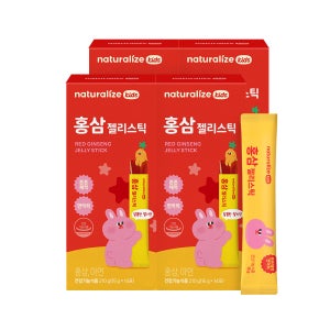 네추럴라이즈 홍삼 젤리스틱 키즈 어린이 14포, 4개