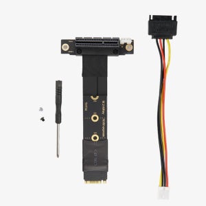 SSD추가장착 어댑터 PCIex1슬롯 NVMe M.2 M키 장착보드