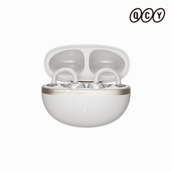 QCY CT06 오픈형 귀찌 C타입무선 블루투스 이어폰 러닝 자전거 운동용 이어커프 화이트
