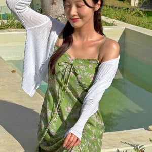 로엘린 플라워 휴양지 동남아 베트남 나트랑 여행용 바캉스 비치 나시 원피스