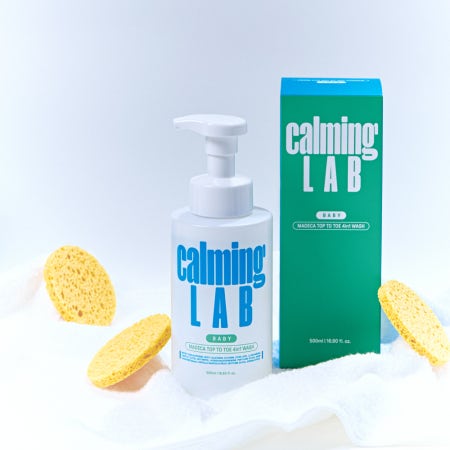 카밍랩 베이비 마데카 탑투토 4in1 워시 바스앤샴푸 엉덩이 겸용 대용량 500mL