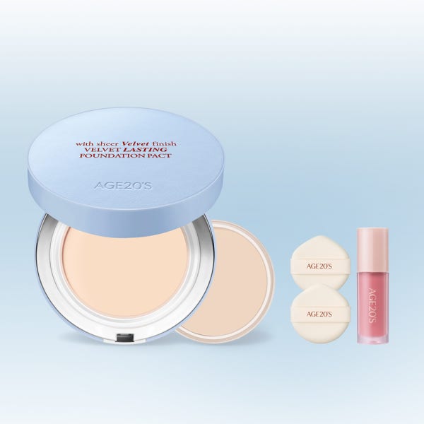 [슈퍼적립]NEW 에이지투웨니스 벨벳 래스팅 파운데이션 팩트 14g 본품+리필 (SPF50+ PA++++)