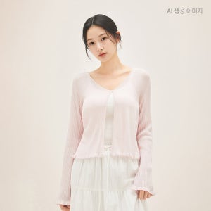 [N배송] 로엠 시스루 긴팔 가디건 RMCKG25RT2