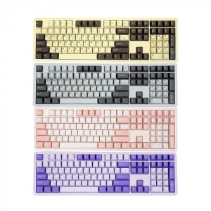 QSENN Q108 PBT 풀윤활 가스켓 유무선 기계식 (벚꽃)