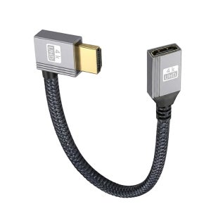 HDMI 2.0 연장 케이블 4K 우향 꺽임 0.2M YT-HFR01