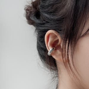 써지컬스틸 볼드 링 이어커프 남녀공용 심플 피어싱 귀찌