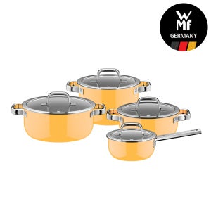 WMF 퓨전테크 2.0 오로라 프로 4종 세트 망고 옐로우(16편수,20L,20H,24L)