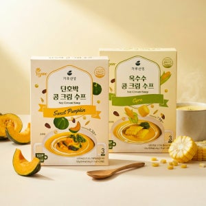 [버라이어티팩] 가루선생 콩 크림 수프 120g 2종(단호박+옥수수)