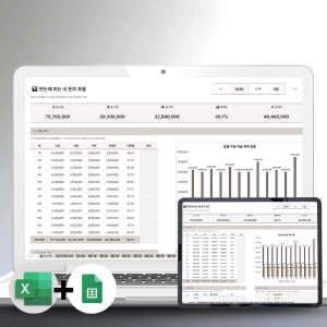 Easy 엑셀 구글시트 통장쪼개기 1+1 통장관리 가계부 양식 만년형 회계사 제작 월급관리