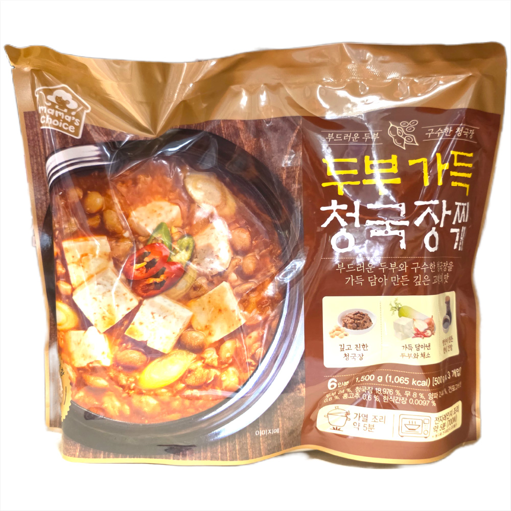 마마스초이스 청국장찌개 즉석찌개 간편식 국물요리