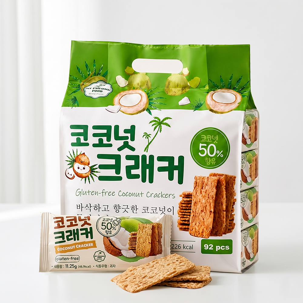 베트남 코코넛 50% 크래커 개별포장