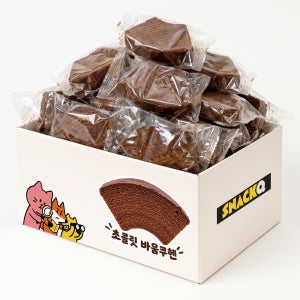 노브랜드 초콜릿 바움쿠헨 27개(개별포장) 대용량 낱개포장 과자 사무실 간식
