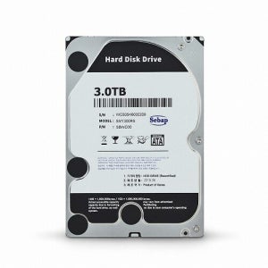 Sebap Amigos SATA3 PC용 3.5인치 하드디스크 2년 보증 64MB, 3TB