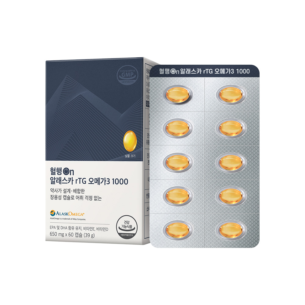 혈행ON 알래스카 rTG 오메가3 1000