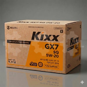 Kixx GX7 API SQ 5w20 1Lx12개 1박스 가솔린/LPG 100% 합성 엔진오일
