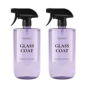 홈리미엄 글라스코트 먼지 방지 얼룩 제거 거실 욕실 유리 세정제 500ml, 2개