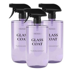 홈리미엄 글라스코트 먼지 방지 얼룩 제거 거실 욕실 유리 세정제 500ml, 3개
