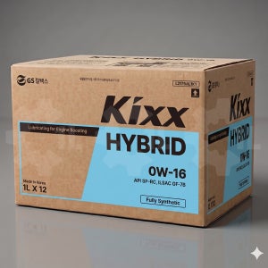 Kixx HYBRID API SQ 0w16 1Lx12개 하이브리드/가솔린 전용 100% 합성엔진오일