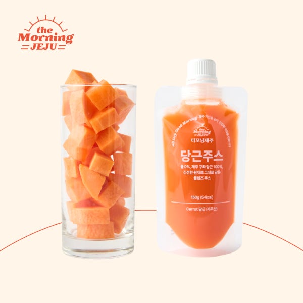 더모닝제주 당근주스 제주 구좌 당근즙 100% 착즙주스 건강음료 국산 제주산