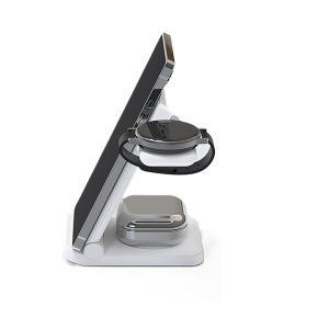 STI 엑티몬 3in1 무선 15W 고속 충전 패드 삼성 애플 동시호환 충전기