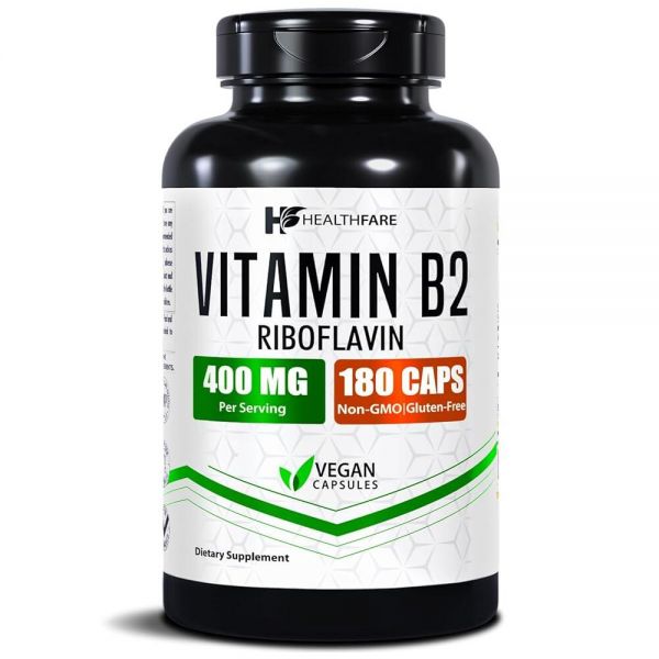 비타민B2 <b>리보플라빈 400mg</b> 비건 고 미국 제조 Healthfare