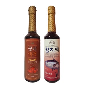 우리랑 꽃게액젓 500ml + 우리랑 참치액 500ml 세트