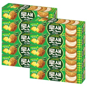 롯데웰푸드 롯데샌드 파인애플, 105g, 10개