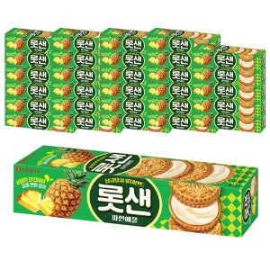 롯데웰푸드 롯데샌드 파인애플, 105g, 30개
