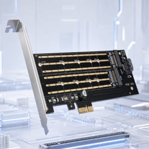 PCIe X1 M.2 듀얼 SSD NVME NGFF 장착 확장카드 HA203