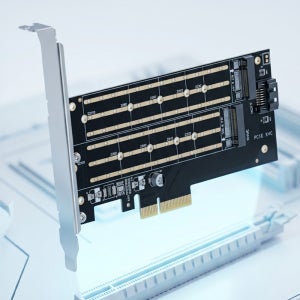 PCIe X4 M.2 듀얼 SSD NVME NGFF 장착 확장카드 HA202