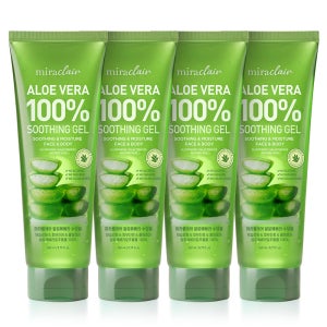 순도100% 수분가득 무알콜 수딩젤 고보습 진정 쿨링겔 알로에베라 , 260ml, 4개