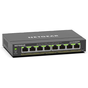 넷기어 GS308EPP 8포트 기가 PoE+ 스마트 스위치 123W CCTV 무선AP