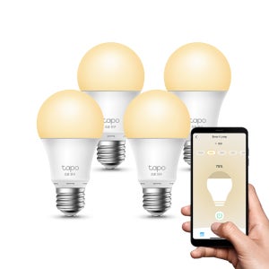 티피링크 Tapo L510E 스마트 조광 전구 LED 조명 E26소켓 8W, 전구색, 4개