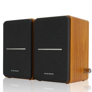 블루사운드 BS-S400 2채널 USB 스피커 컴퓨터 PC 고출력 추천 추천 노트북 유선 데스크탑 사무실 가정용 우드 가성비