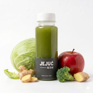 [양사브] 제주씨 100% 양배추,사과,브로컬리,생강 착즙 과채 주스 180ml, 20개