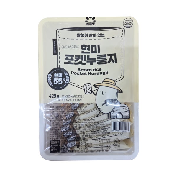 심플잇 현미포켓누룽지 429g