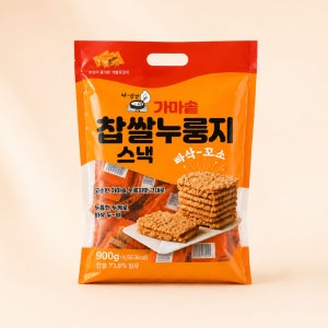 찹쌀 누룽지 스낵 / 무설탕 쌀과자 곡물과자 900g, 1개