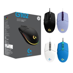 로지텍 코리아 G102 LIGHTSYNC 2세대 유선 게이밍 마우스 롤 배그 발로란트