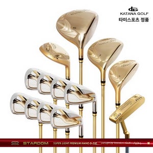 카타나 SIGNATURE GOLD-V 남성 풀세트 12PCS+골프백세트 타미스포츠