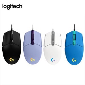 로지텍 G102 유선 게이밍 마우스 PC방마우스 G-HUB 4색