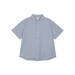 단톤 여성 라운드 칼라 풀오버 셔츠 블루 DT-B0283-BL