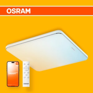 오스람 리모컨 LED 방등 거실등 플리커프리 밝기 색변환 와이파이 조명 55W, 사각 52cm x 52cm