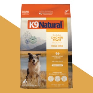 [K9동결건조트릿] K9 동결건조 강아지 사료 치킨 닭고기, 3.6kg, 1개