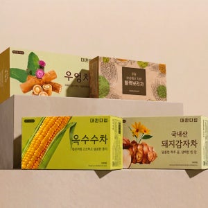 대한다업 물대용차 티백 4종세트 우엉 옥수수 보리차 국내산 돼지감자차 무카페인 건강차